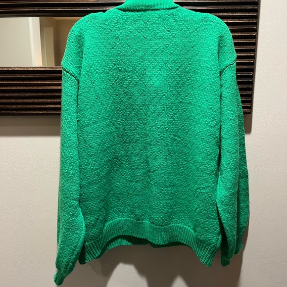 VEVERET Green Zip Up Sweater Cardigan Large - Picture 7 of 8